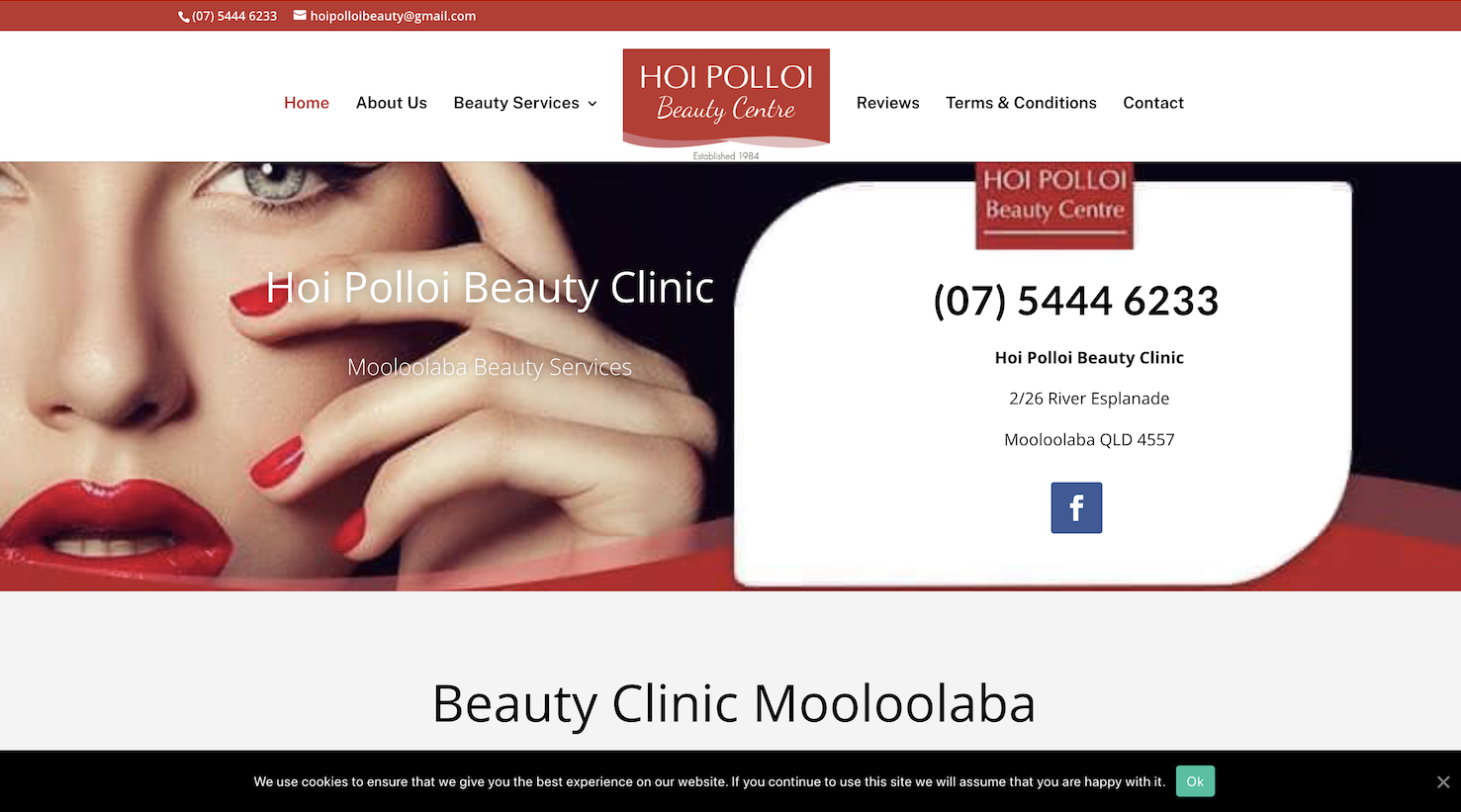 Hoi Polloi Beauty Centre Sunshine Web Design Sunshine Coast
