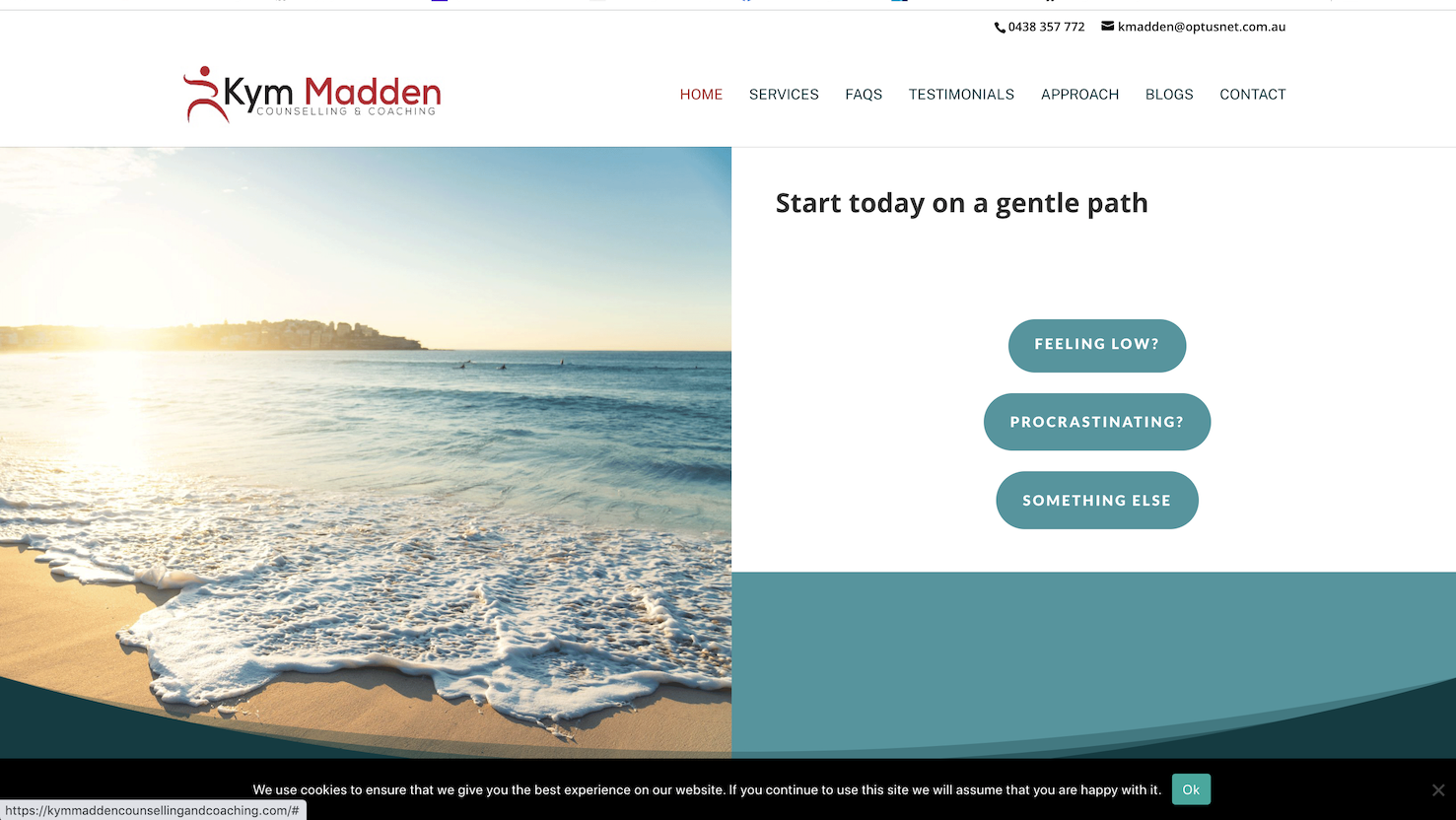 Kym Madden Counselling Sunshine Coast Web Design